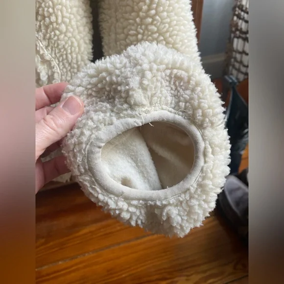 FP Movement by Free People Oversized Cream Teddy Zip Jacket - Picture 11 of 14